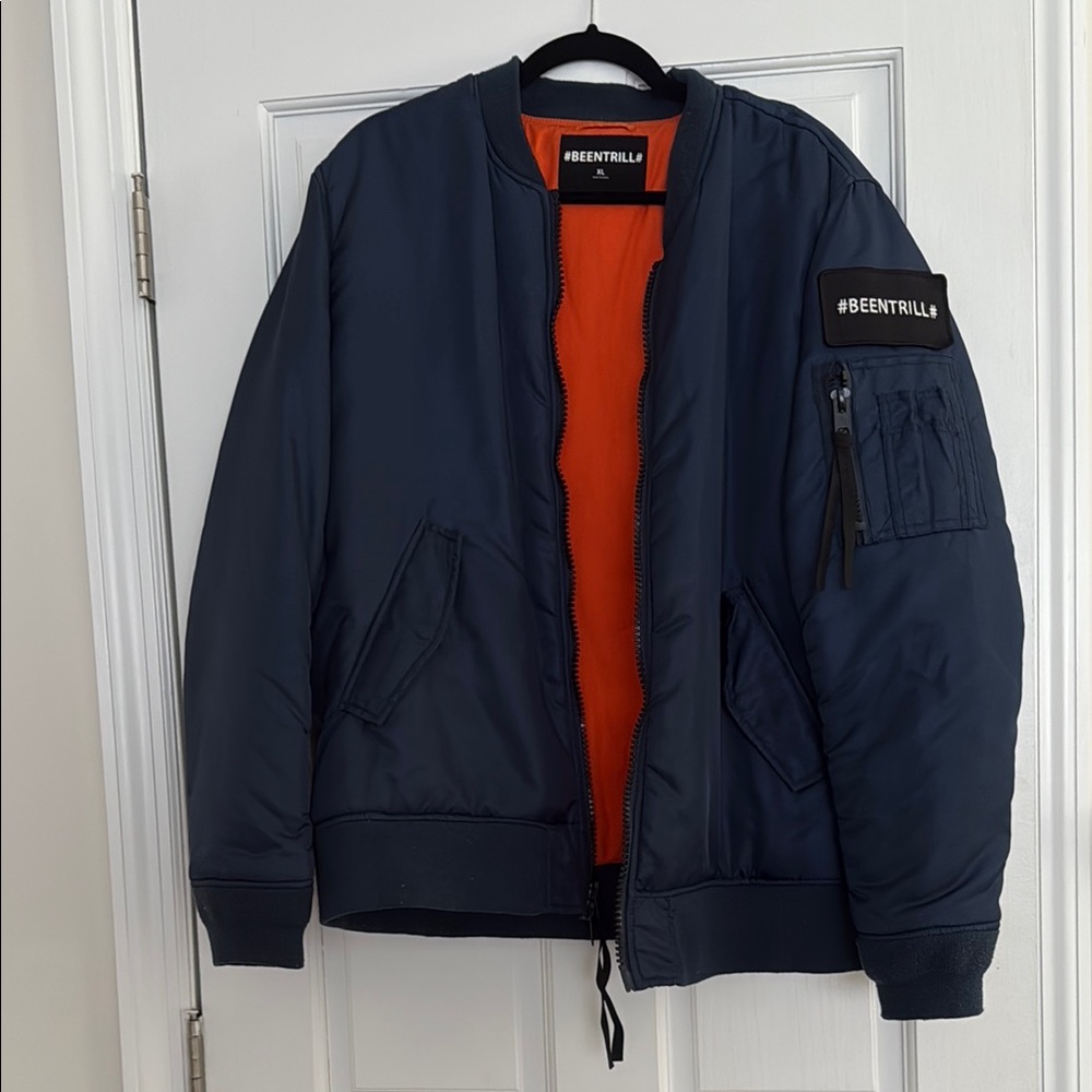 Navy Bomber Jacket